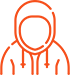 man in hoodie icon