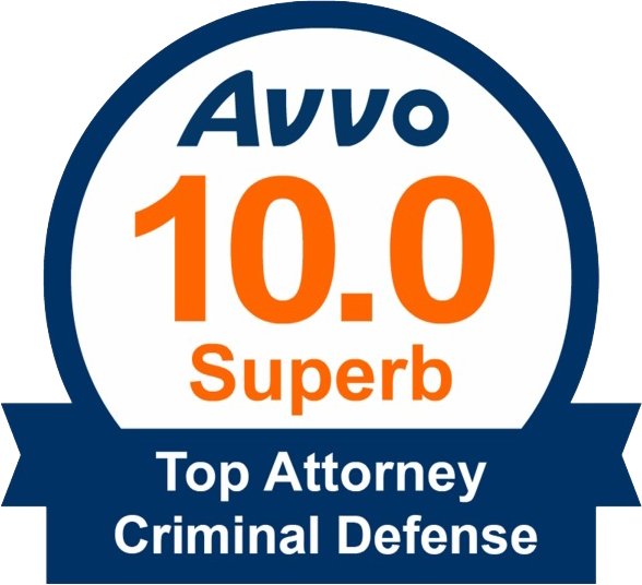 AVVO 10 superb top attorney criminal defense logo